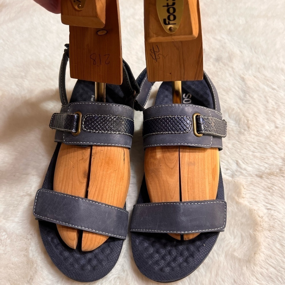 Softwalk Bimmer mule navy shoe womens size 8 M